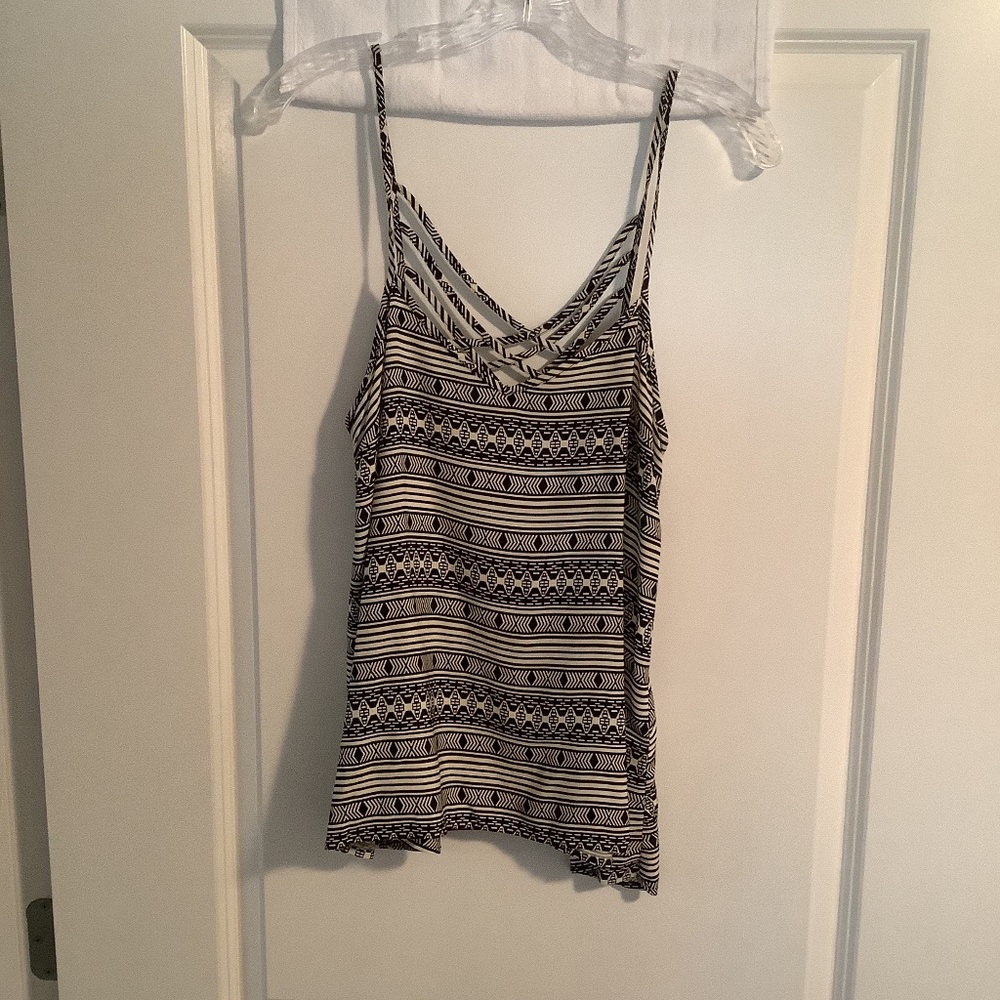 Jack Ladies Spaghetti Strap Camisole Cream/Black Size S